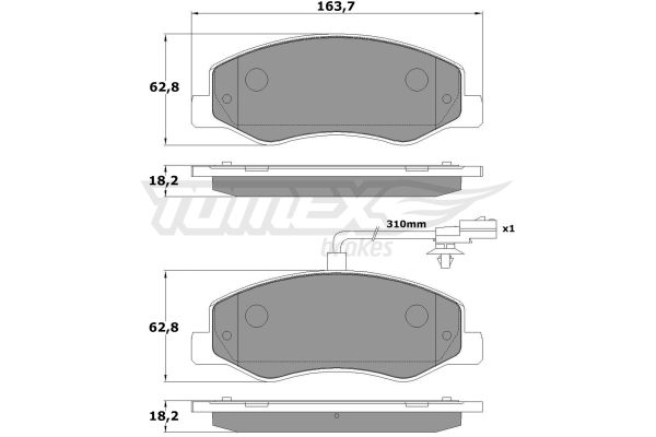 TOMEX BRAKES Jarrupala, levyjarru TX 16-49